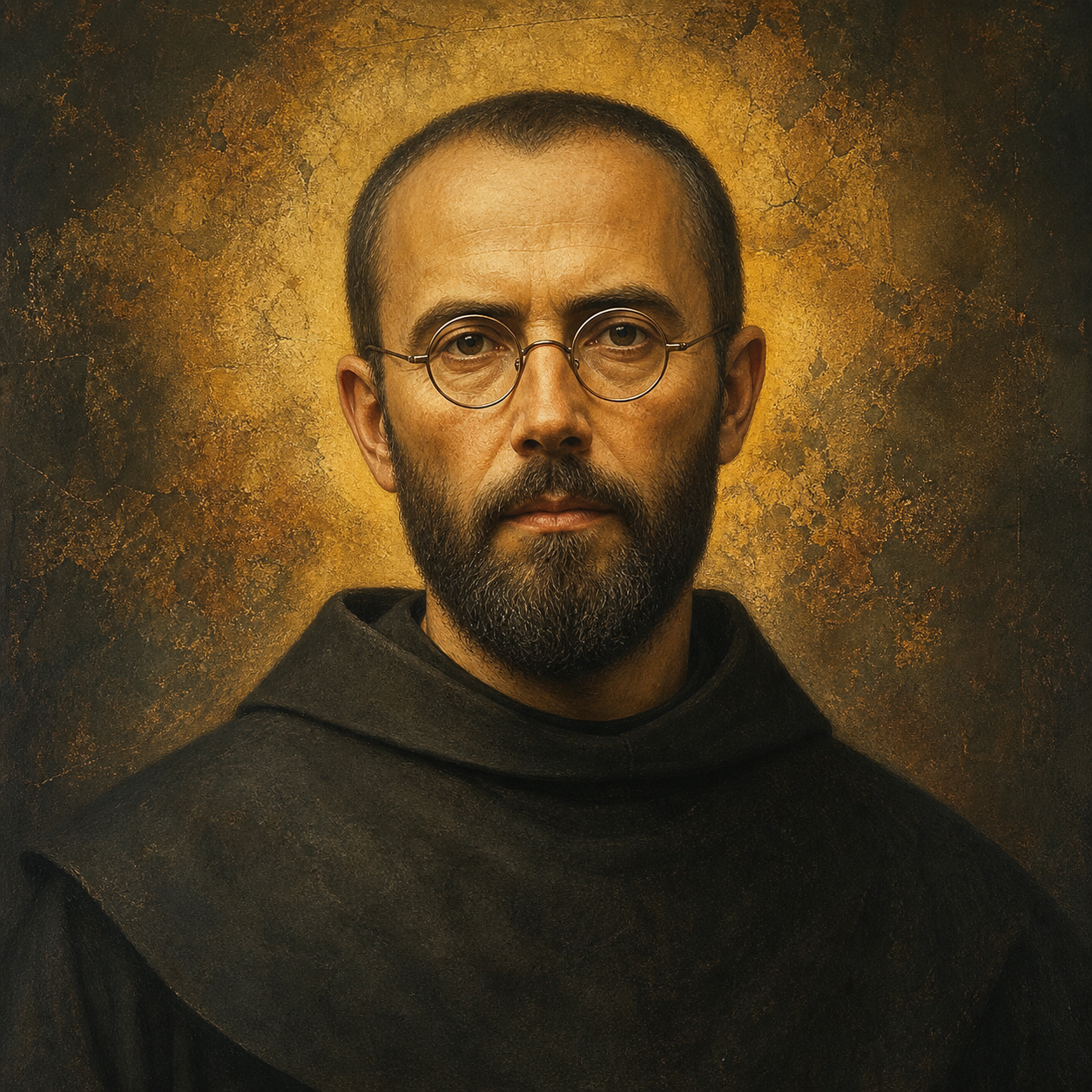 Icoonportret van Heilige Maximiliaan Kolbe