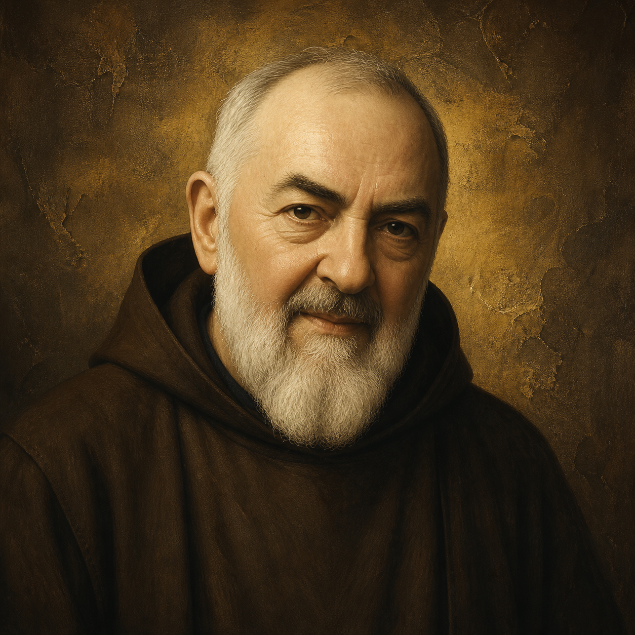 Icoonportret van Heilige Pio van Pietrelcina